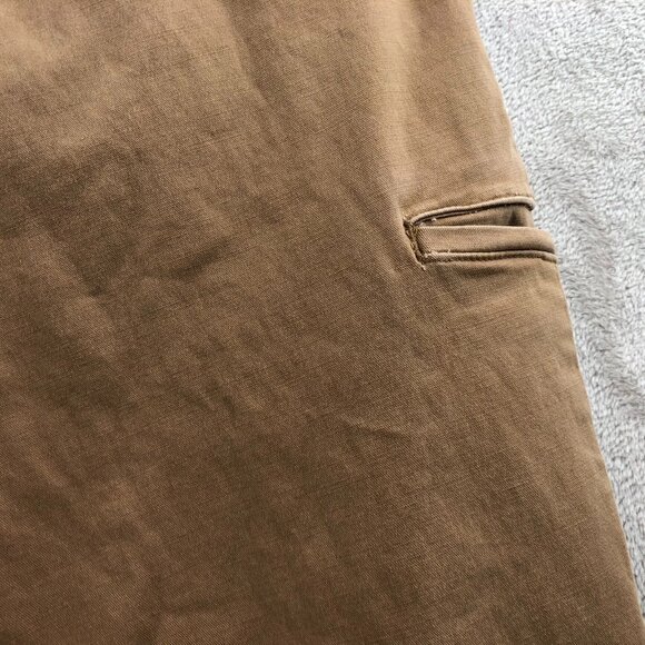 Duluth Mens Pants Size 40x30 Slim Fit Flex Ballroom Khaki Straight Casual Tan - Picture 14 of 16